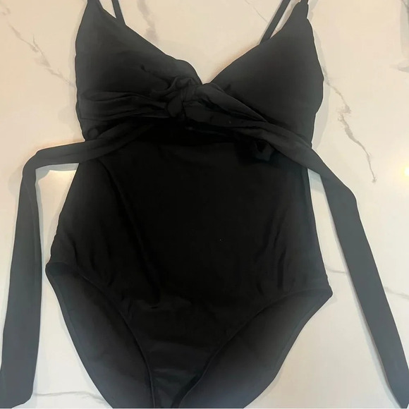 NWT Aerie Wrap Full Coverage One Piece Swimsuit~SMALL LONG (sold out online) - Picture 7 of 9
